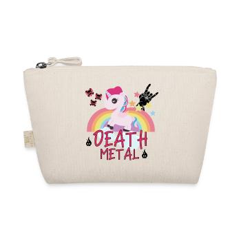Death Metal Unicorn Rainbow Horse Rock Gift - Organic Pouch - nature - Front