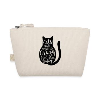 Katzen haben mich dazu gemacht Geschenk Haustier - Bio-Täschchen - Natur - Vorne