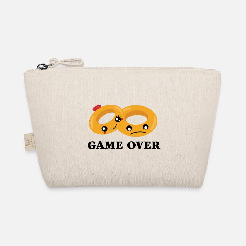 GAME OVER wedding rings Organic Pouch