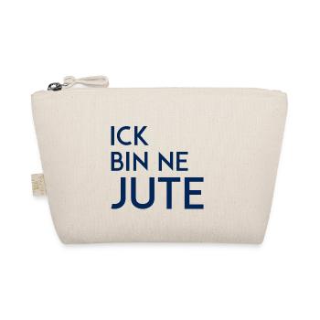 Ick bin Jute - Jute Tasche, lustig, Berliner - Bio-Täschchen - Natur - Vorne