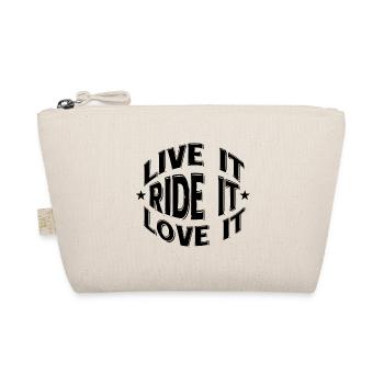 Rider Shirt Live it Ride it Love it - Bio-Täschchen - Natur - Vorne