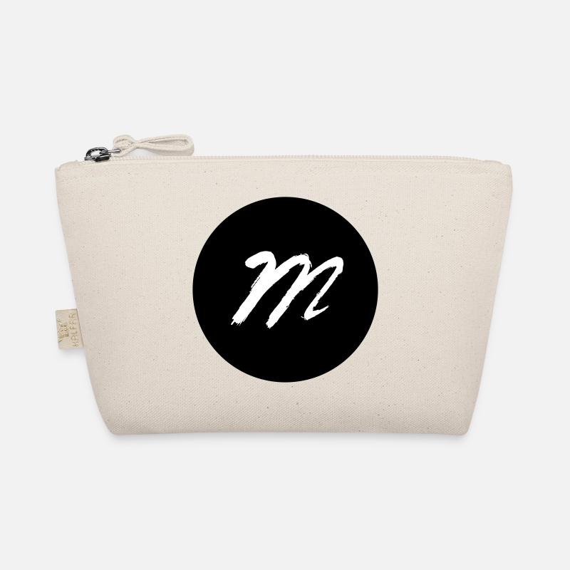 m in the circle black Organic Pouch