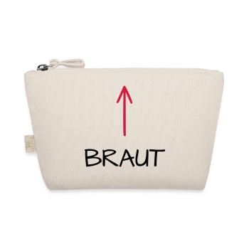 Braut Junggesellenabschied Junggesellin Pfeil - Bio-Täschchen - Natur - Vorne