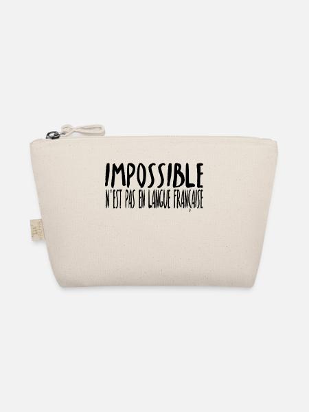 Unmöglich Ist Nicht Französisch Geschenk Idee - Bio-Täschchen - Natur