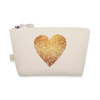 Coeur - Or - Amour - Présent - Idée cadeau - Trousse biologique - nature - Devant