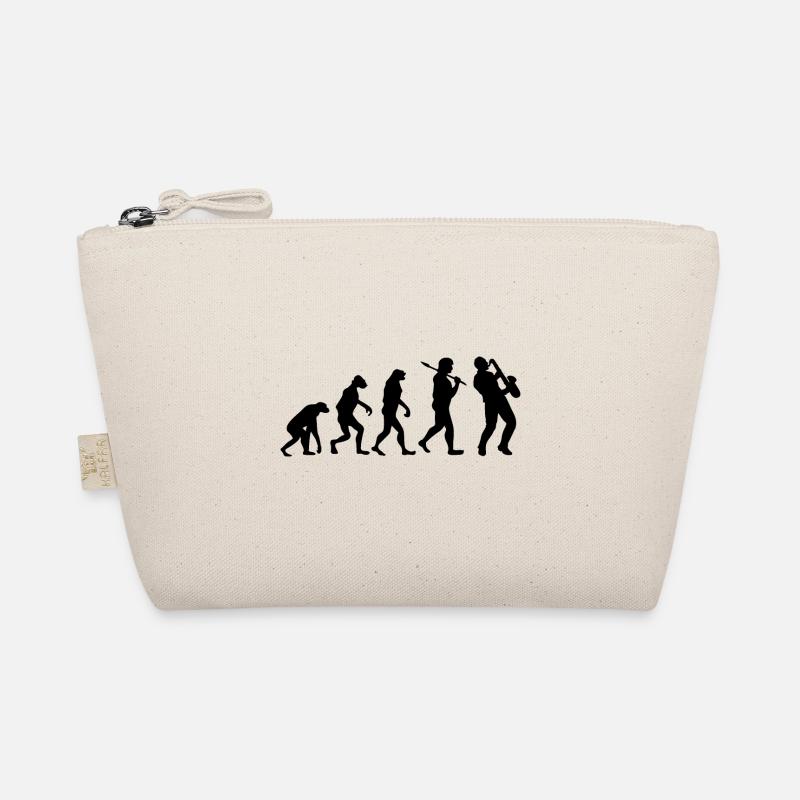 Evolution Saxophon Musik Geschenk Saxophonist Bio-Täschchen