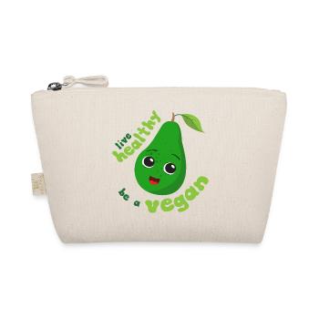 Live healthy, be a vegan, - Organic Pouch - nature - Front