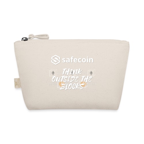 Safecoin Think Outside the Blocks (white) - Organic Wee Pouch