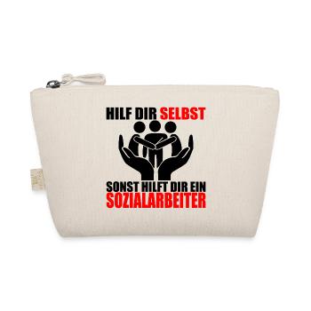 HILF DIR SELBST SONST HILFT DIR EIN SOZIALARBEITER - Bio-Täschchen - Natur - Vorne