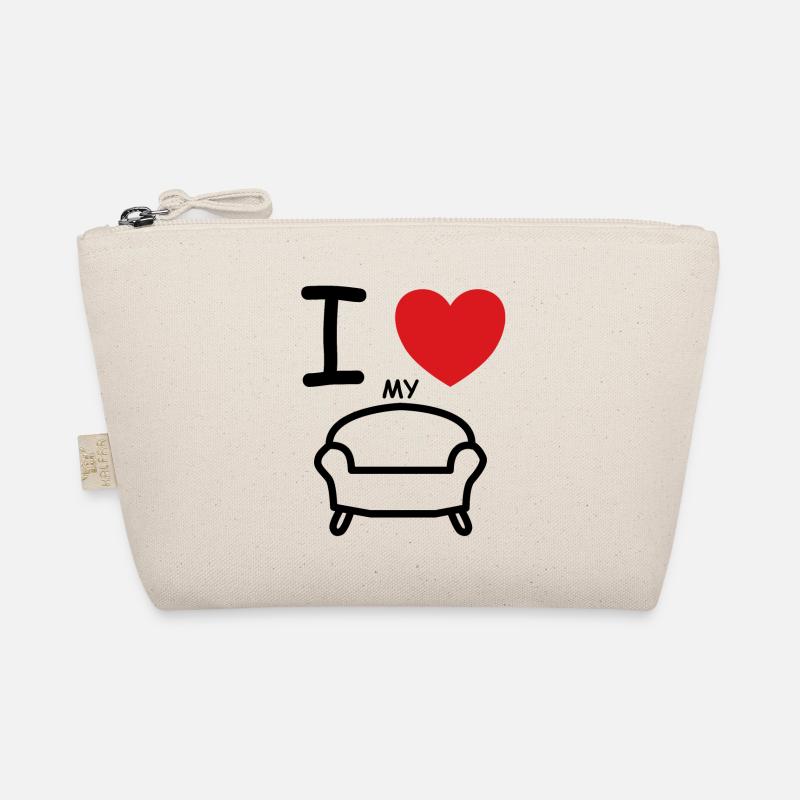 I Love my couch Spruch Geschenk Geschenkidee Bio-Täschchen