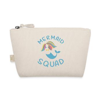 Mermaid Squad Birthday Party Gift - Organic Pouch - nature - Front