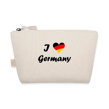 Beautiful I Love Germany Design-I love Germany. - Organic Pouch - nature - Front