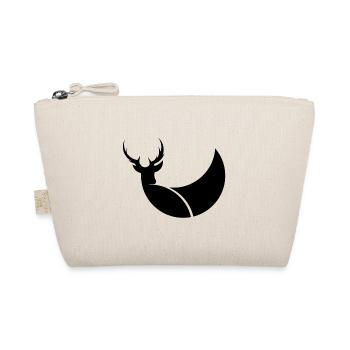 Deer illustration graphic gift idea logo - Organic Pouch - nature - Front