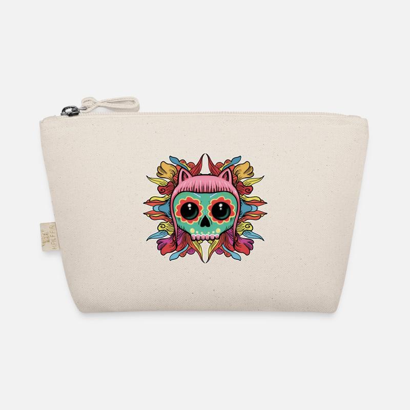 Kitten Skull Organic Pouch