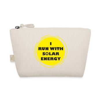 funny run with solar energy design - Organic Pouch - nature - Front