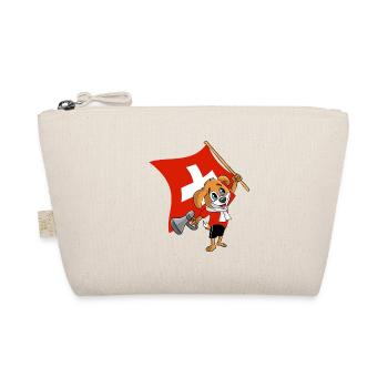 Switzerland fan dog - Organic Pouch - nature - Front