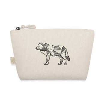 Loup géométrique idée cadeau animaux sauvages - Trousse biologique - nature - Devant