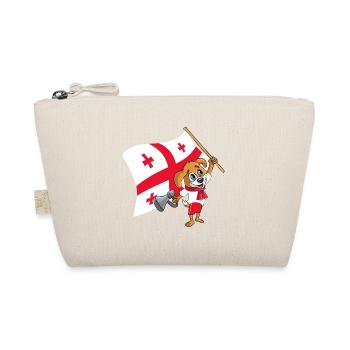 Georgia fan dog - Organic Pouch - nature - Front
