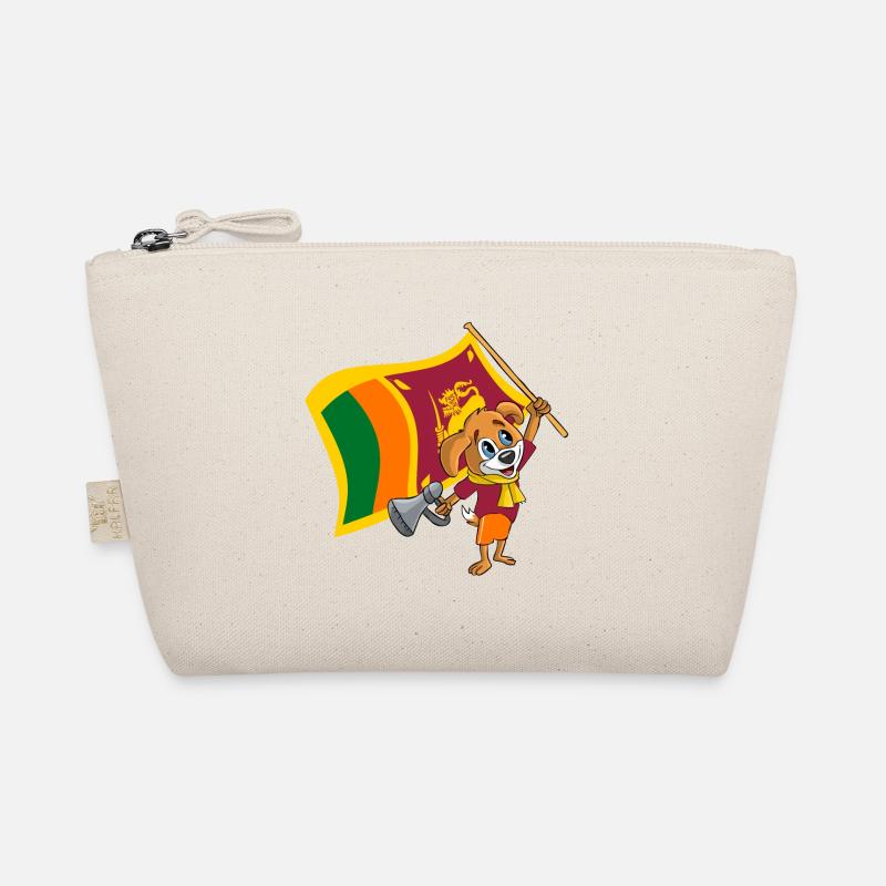Sri Lanka Fan Hund - Bio-Täschchen - Natur