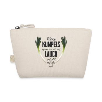 Meine Kumpels meinen ich wär ein Lauch - Bio-Täschchen - Natur - Vorne