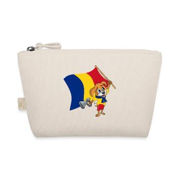 Romania Fan Dog - Organic Pouch - nature - Front