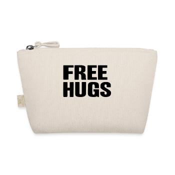 Gratis Umarmung freundlich glücklich Geschenk Idee - Bio-Täschchen - Natur - Vorne