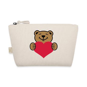 Herz | Bärchen | Heart | Bear - Trousse biologique - nature - Devant