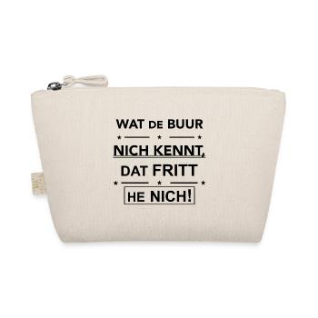Plattdeutscher Spruch Geschenk Idee - Bio-Täschchen - Natur - Vorne