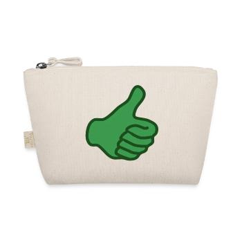 Green thumbs up - Organic Pouch - nature - Front