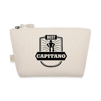 Best Capitano Shirt - Fußball Kapitän - Bio-Täschchen - Natur - Vorne