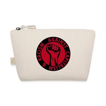 2 colors - against capitalism & racism - against - Trousse biologique - nature - Devant