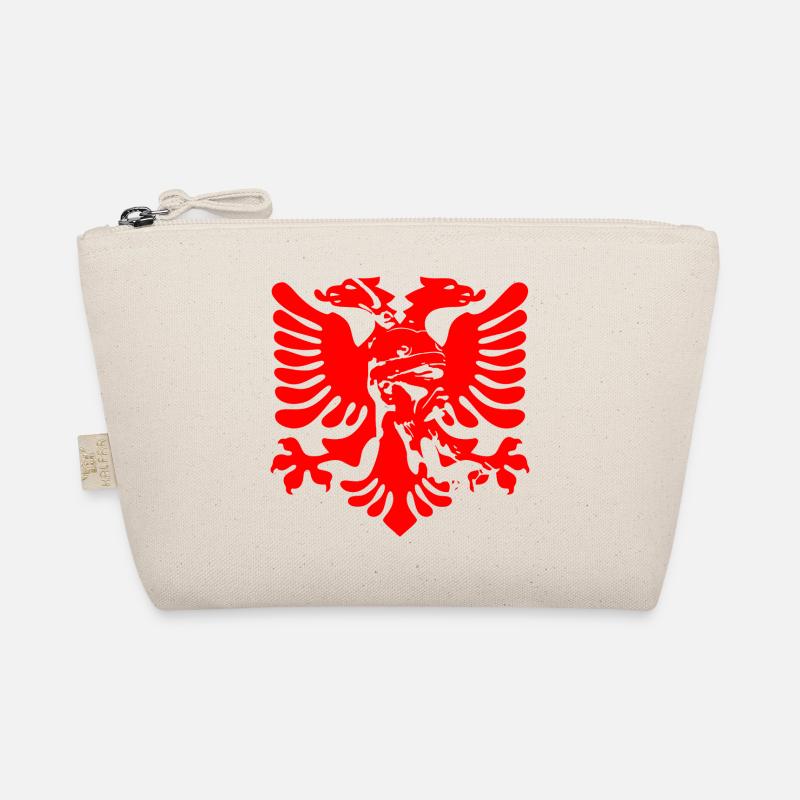 Albanischer Adler mit Nationalheld Skanderbeg - Bio-Täschchen - Natur