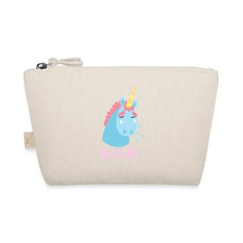 Unicorn Cries Sad Gift Embrace - Organic Pouch - nature - Front