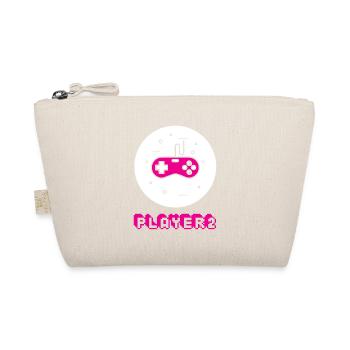 Gamer 2 - Duo Player 1 & 2 Liebe Geschenk Paar - Bio-Täschchen - Natur - Vorne
