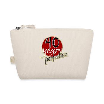 40 Jahre - 40. Geburtstag Geschenk Spruch t-Shirt - Bio-Täschchen - Natur - Vorne