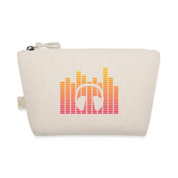 Equalizer Kopfhörer neon Geschenk Hipster Musik - Bio-Täschchen - Natur - Vorne