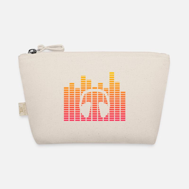 Equalizer Kopfhörer neon Geschenk Hipster Musik Bio-Täschchen