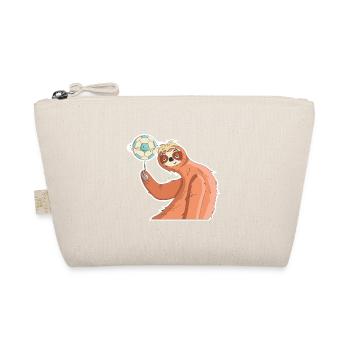 Sloth World Cup football World Cup gift - Organic Pouch - nature - Front