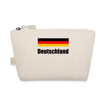 Germany flag and Germany lettering - Organic Pouch - nature - Front