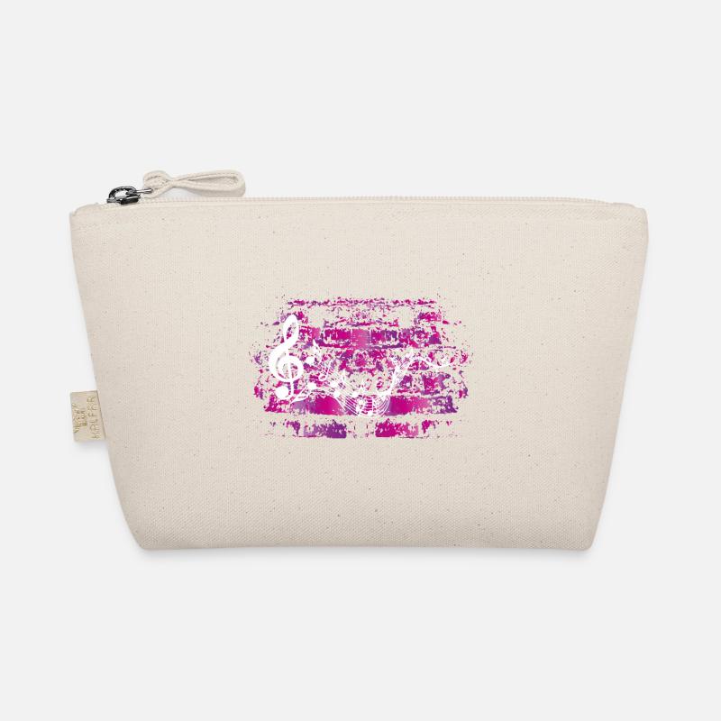 Music musician notes clef grunge gift Organic Pouch