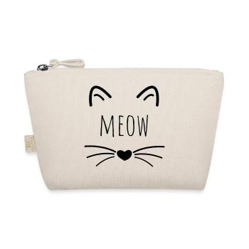 Chats cadeau miaou tête de chat - Trousse biologique - nature - Devant