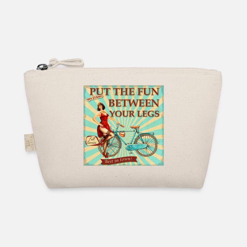Bicycle - Put the fun between your legs - Organic Pouch - nature