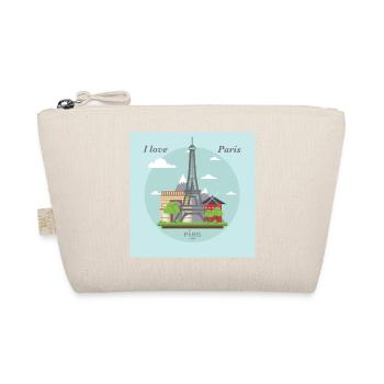 I love Paris - Organic Pouch - nature - Front