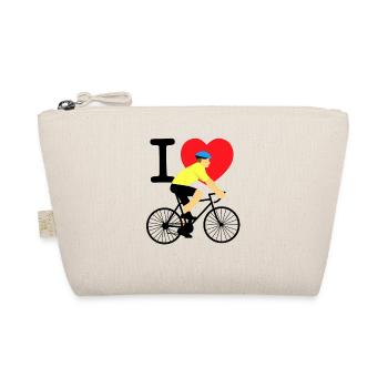 ILOVEBIKE - Organic Pouch - nature - Front