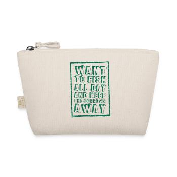Fish funny fish all day gift idea - Organic Pouch - nature - Front