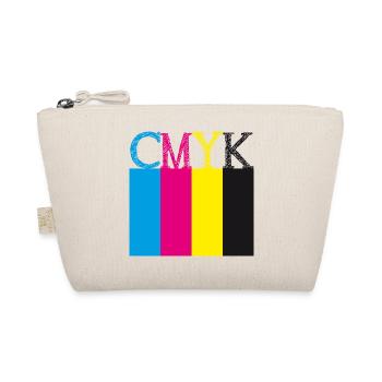 CMYK colored letters swatches - Organic Pouch - nature - Front