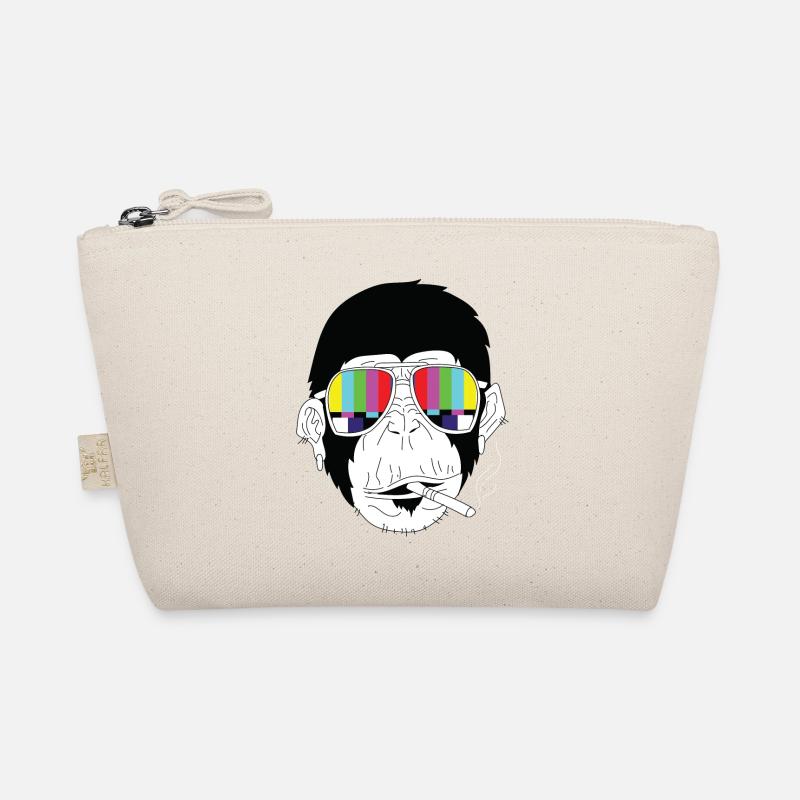 Affe - Gorilla - Zigarette - Sonnenbrille Bio-Täschchen