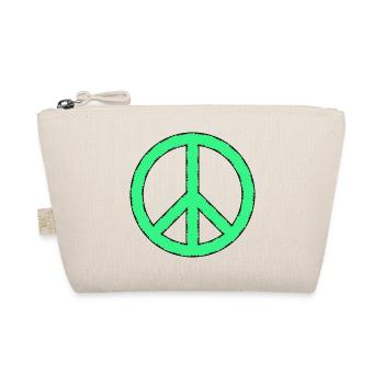 Peace sign - Organic Pouch - nature - Front