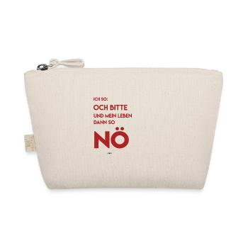 Mein Leben so Nö Geschenkidee verrückt - Bio-Täschchen - Natur - Vorne
