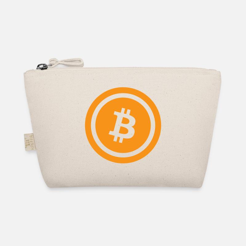 Bitcoin Logo Shirt Geschenk Bio-Täschchen